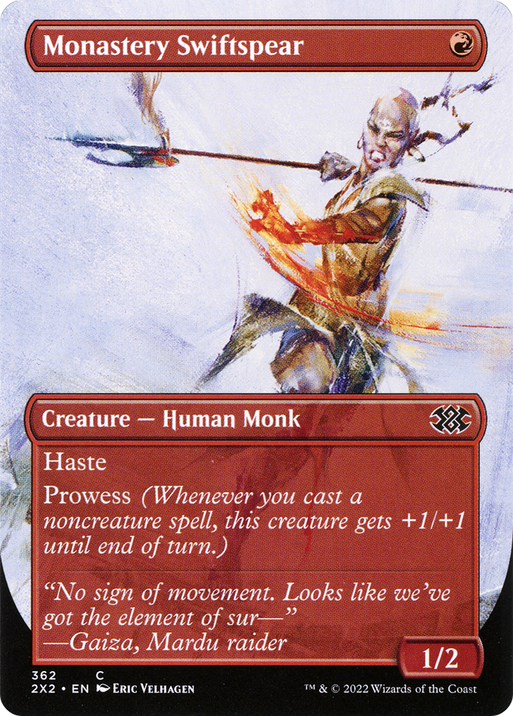 Monastery Swiftspear (Borderless) - [Double Masters 2022]