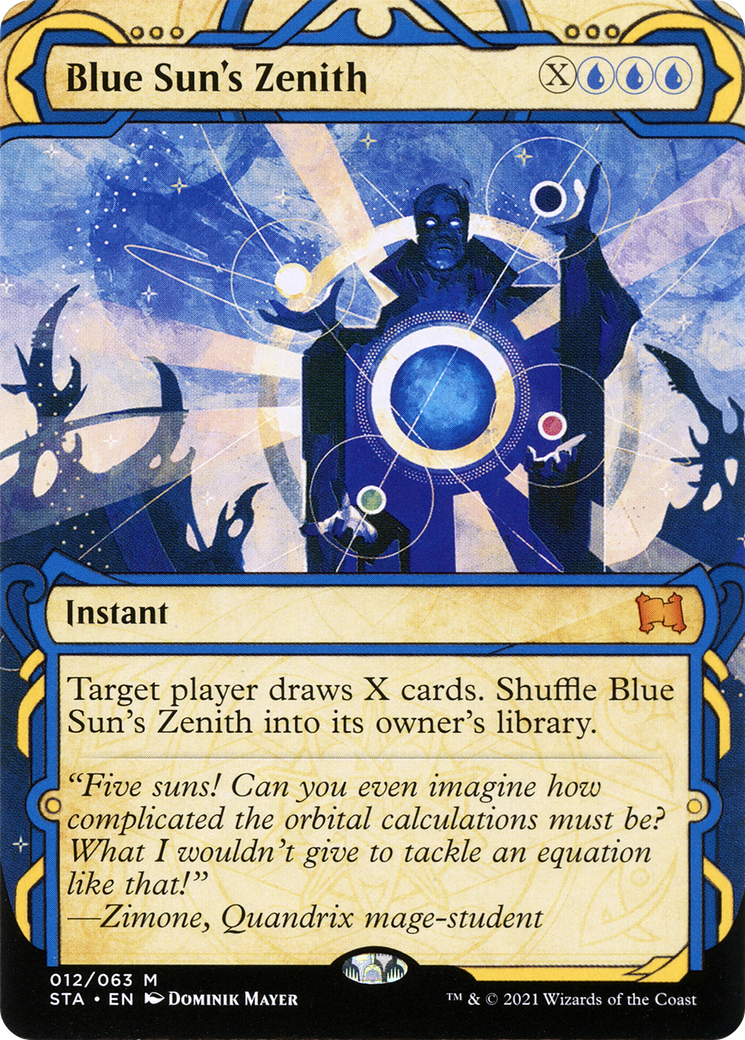 Blue Sun's Zenith - Strixhaven Mystical Archive: (Showcase) (Borderless)