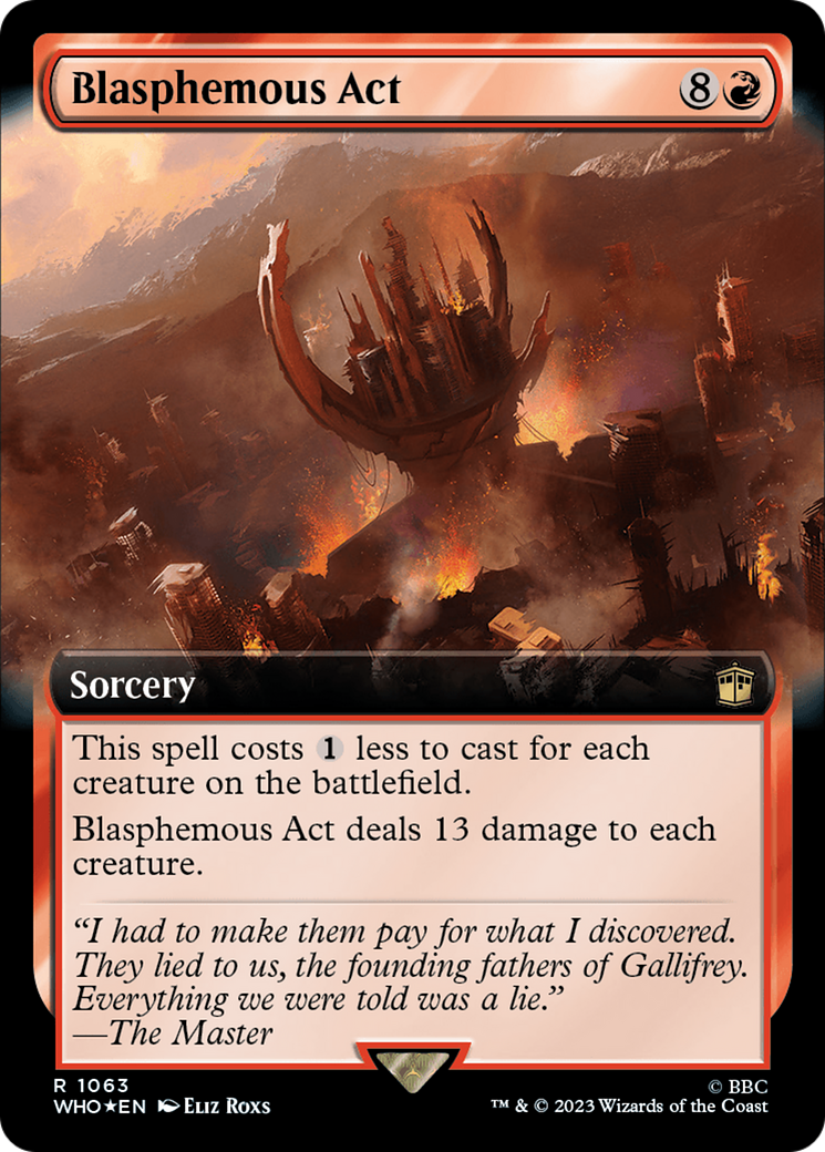Blasphemous Act (Extended Art) (Surge Foil) - Doctor Who: (Extended Art) Foil