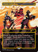 Chain Lightning (2052) (Raised Foil) [Secret Lair Drop] (Borderless) Foil