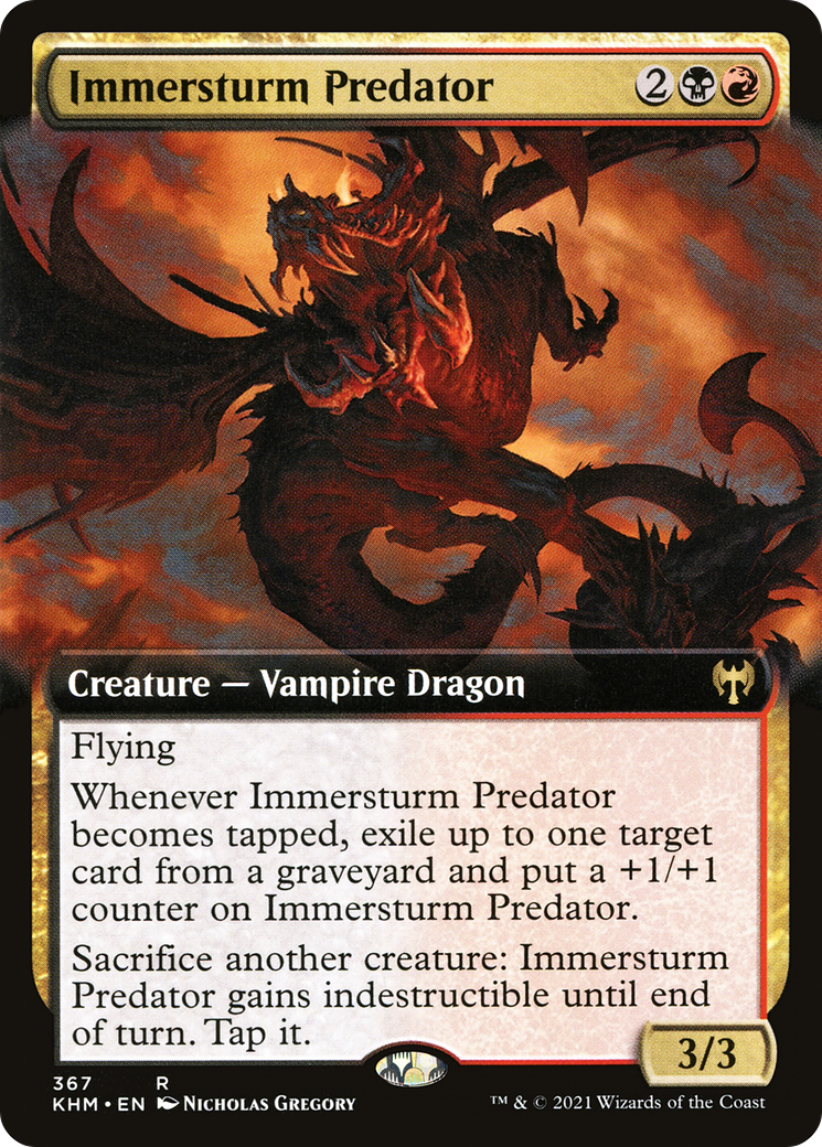 Immersturm Predator (Extended Art): (Extended Art) [Kaldheim]