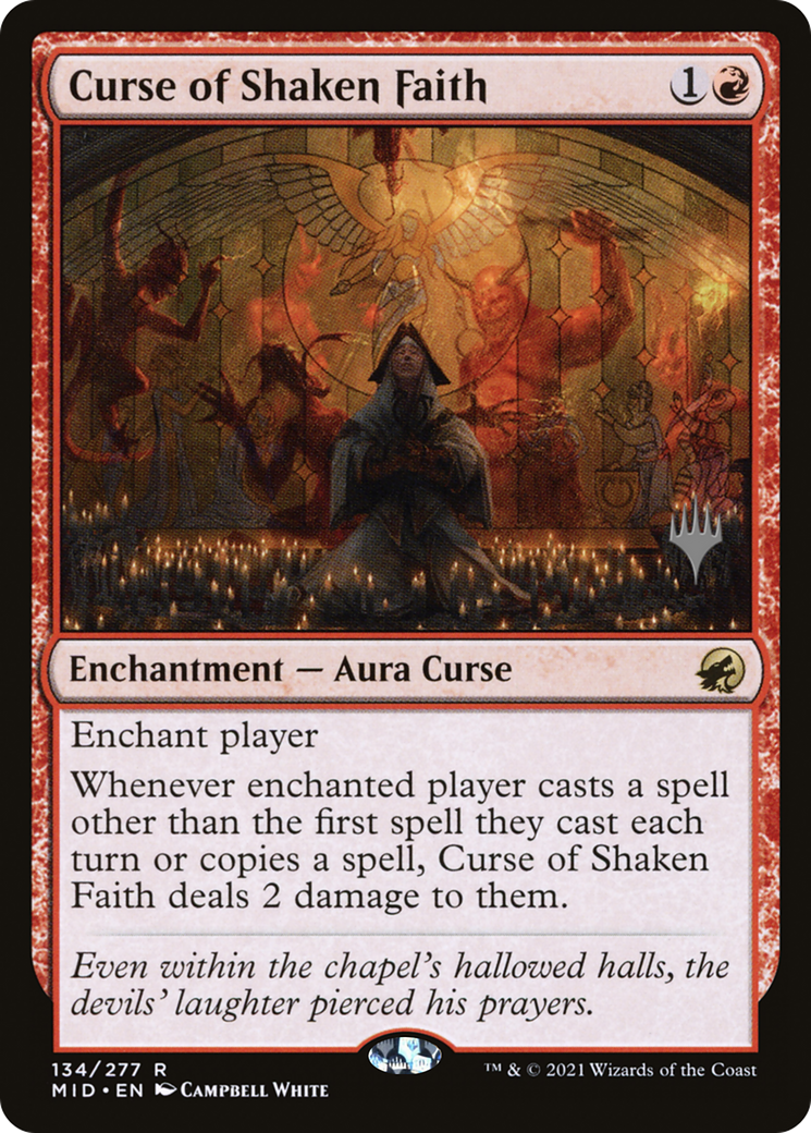 Curse of Shaken Faith [Innistrad: Midnight Hunt Promos]