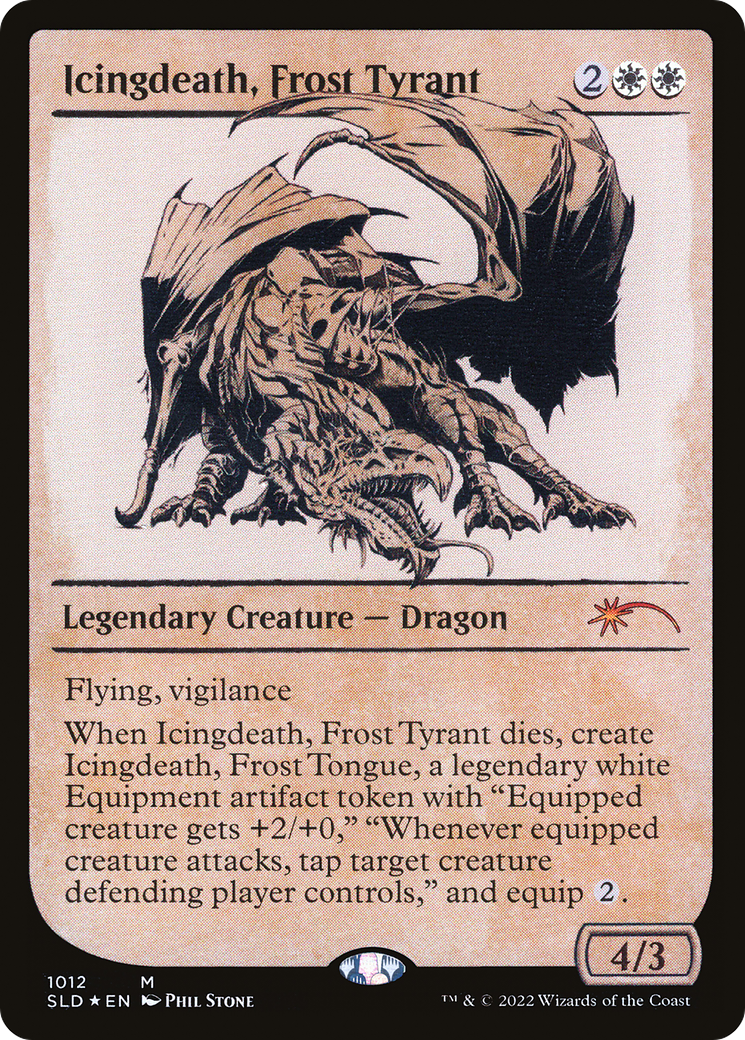 Icingdeath, Frost Tyrant (Showcase): (Showcase) [Secret Lair Drop] Foil