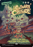 Cathars' Crusade (Showcase) - Innistrad Remastered: (Showcase, enchantment) (Borderless)