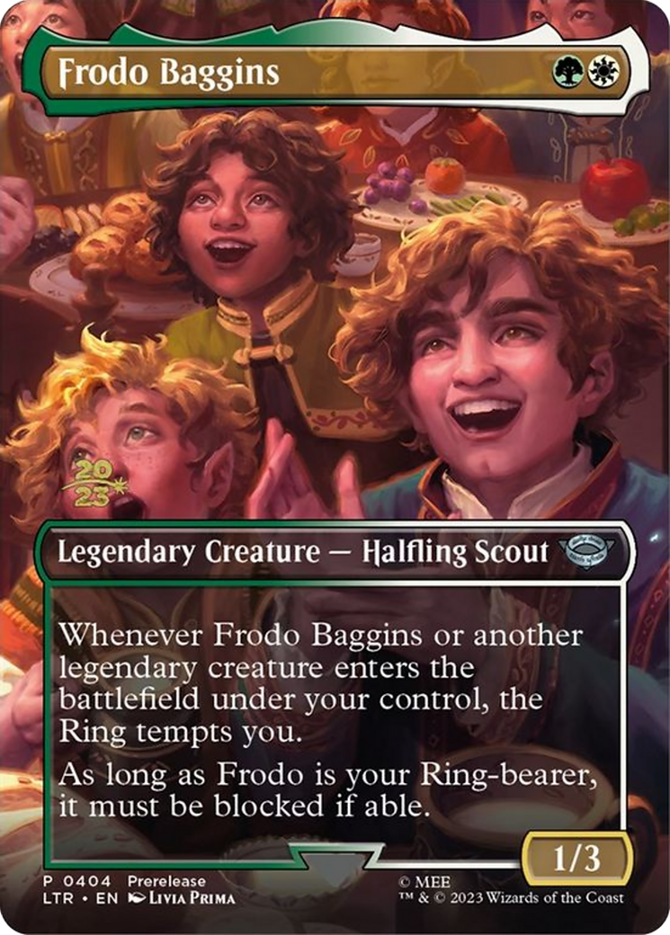 Frodo Baggins (Borderless) [Tales of Middle-earth Promos] Foil