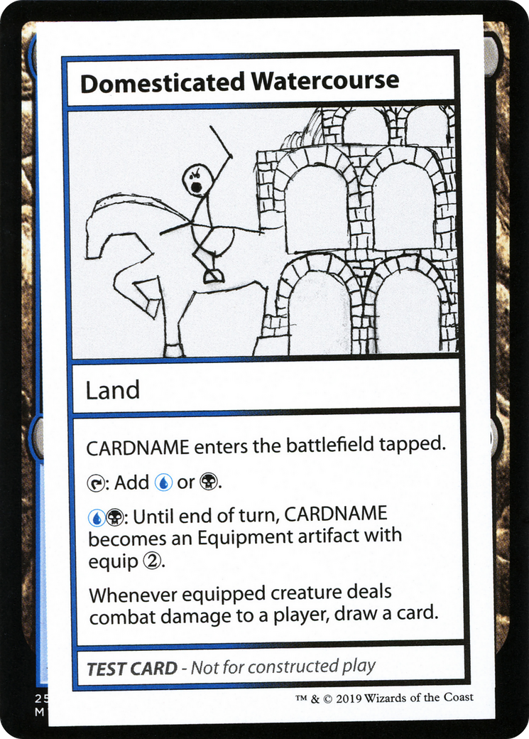 Domesticated Watercourse (No PW Symbol) [Mystery Booster Playtest Cards 2021]