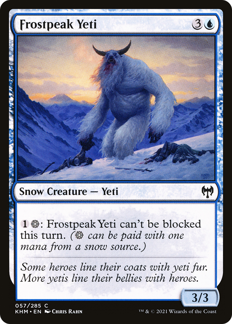 Frostpeak Yeti: (snow) [Kaldheim]