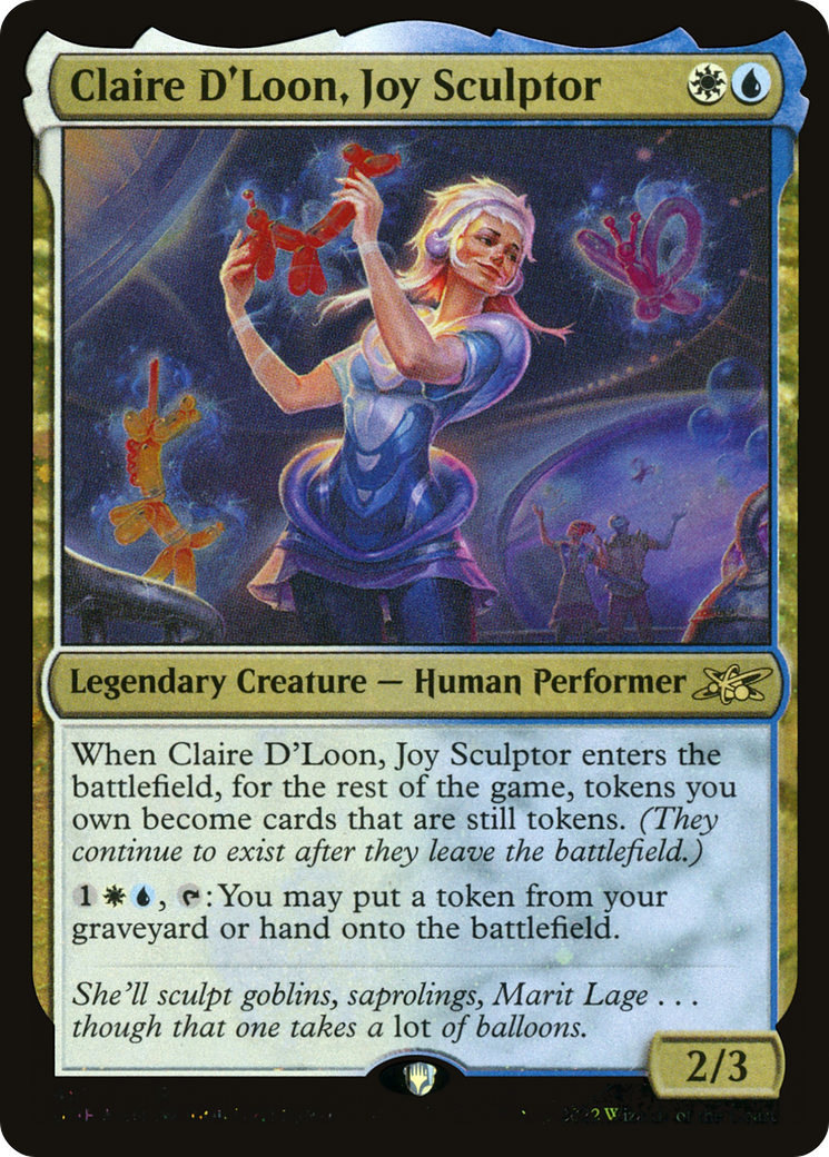 Claire D'Loon, Joy Sculptor (Galaxy Foil) [Unfinity] Foil