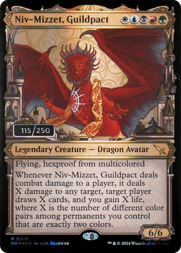 Niv-Mizzet, Guildpact (Serial Numbered) - [Murders at Karlov Manor] Foil