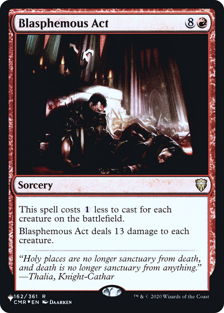 Blasphemous Act - The List Foil