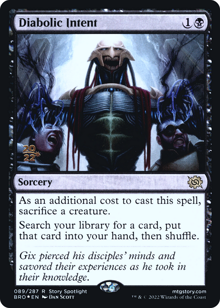 Diabolic Intent [The Brothers' War Promos] Foil