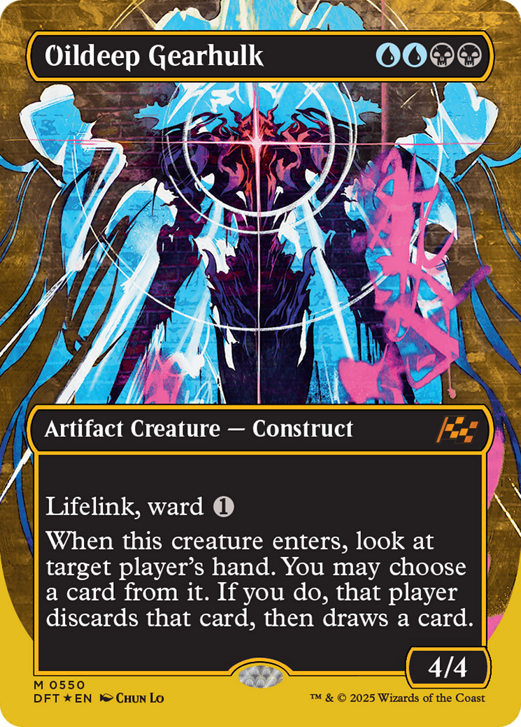 Oildeep Gearhulk (Borderless) (First-Place Foil) [Aetherdrift] Foil