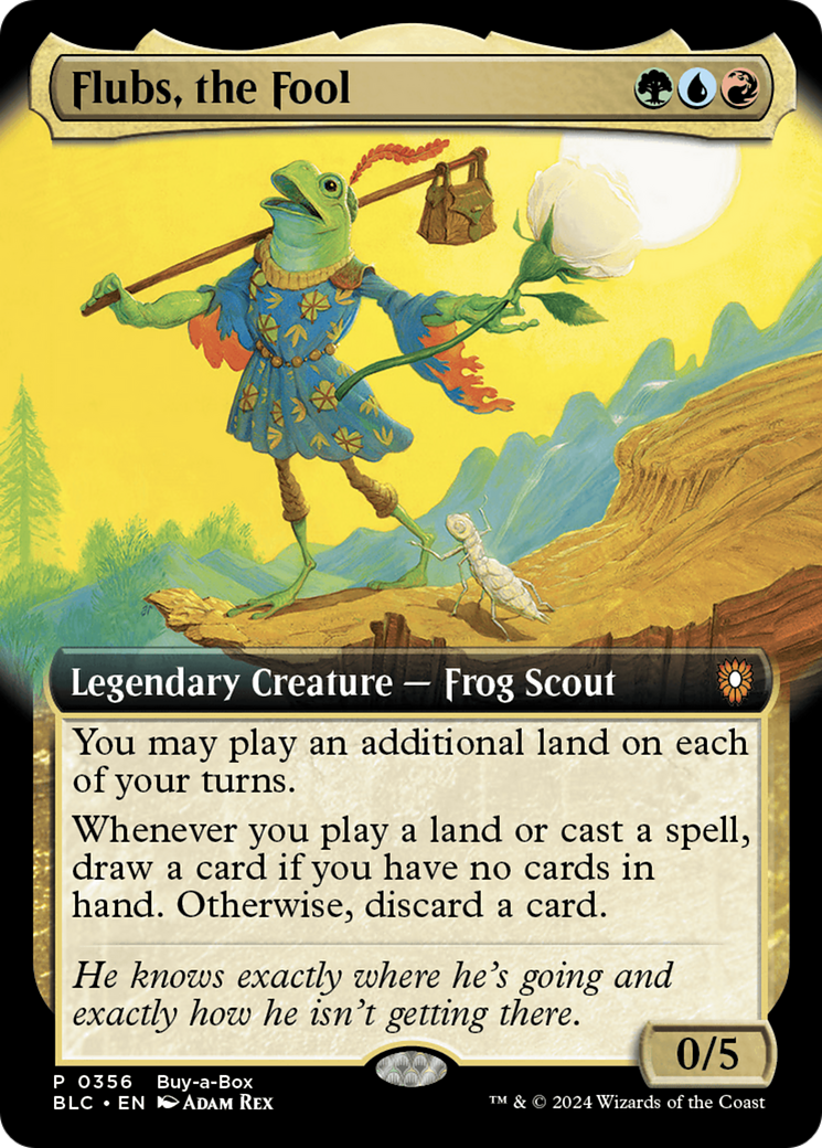 Flubs, the Fool (Extended Art): (Extended Art) [Bloomburrow Commander]