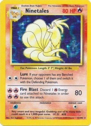 Ninetales 012 [Base Set]  - Holofoil