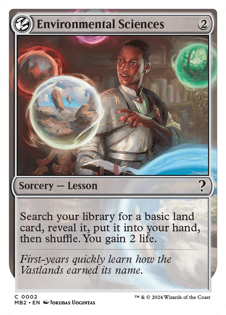 Environmental Sciences (White Border) - Mystery Booster 2: (lesson)