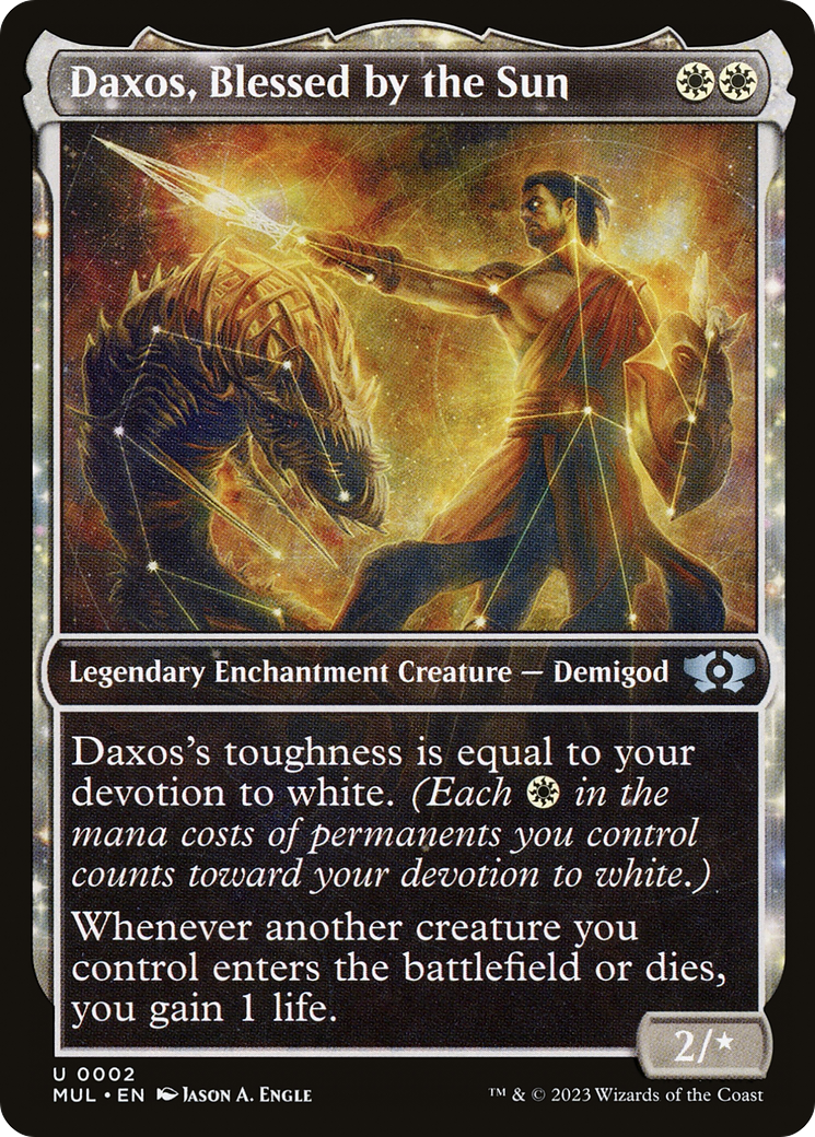 Daxos, Blessed by the Sun: (Showcase, enchantment) [Multiverse Legends]