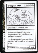 Cyclopean Titan (No PW Symbol) [Mystery Booster Playtest Cards 2021]