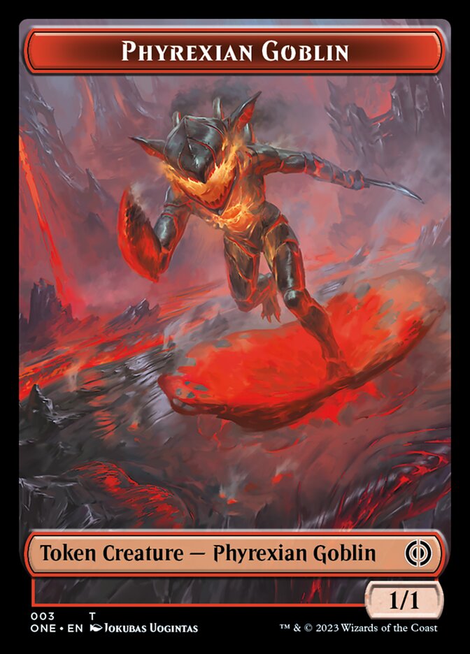 Phyrexian Mite (011) // Phyrexian Goblin Double-Sided Token [Phyrexia: