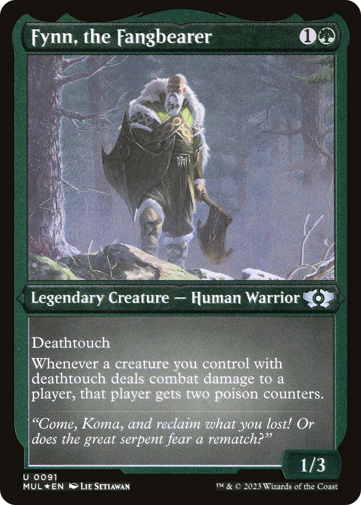 Fynn, the Fangbearer (Foil Etched) [Multiverse Legends] Foil