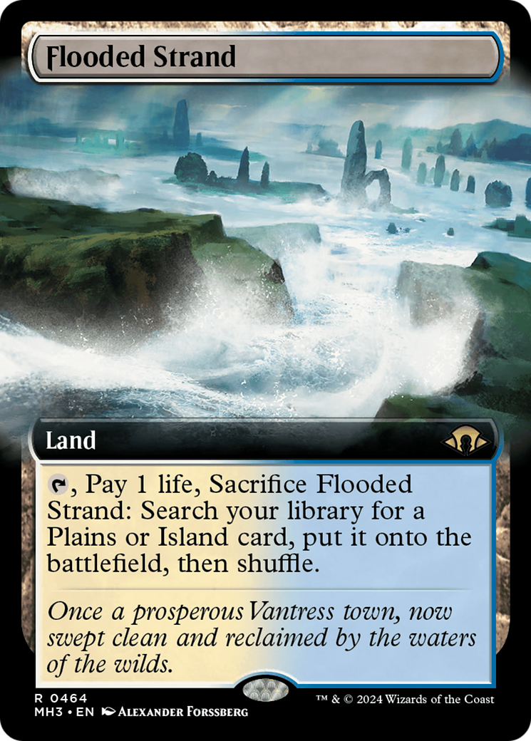Flooded Strand (Extended Art): (Extended Art) [Modern Horizons 3]