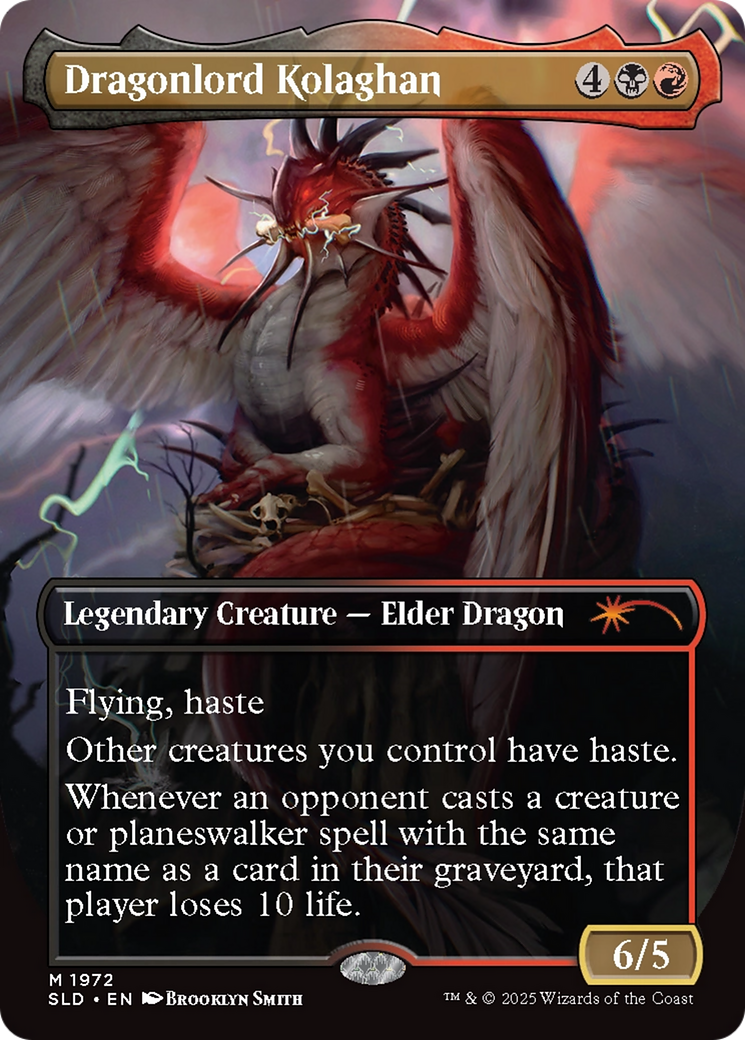 Dragonlord Kolaghan (1972) (Borderless) [Secret Lair Drop]