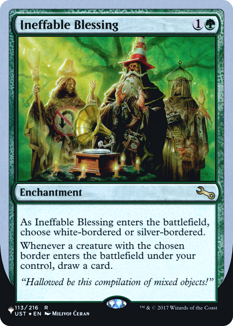 Ineffable Blessing (C) [The List (Unfinity Foil Edition)] Foil