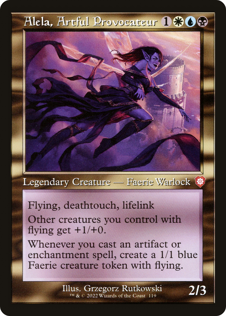 Alela, Artful Provocateur (Retro Frame) - The Brothers' War Commander