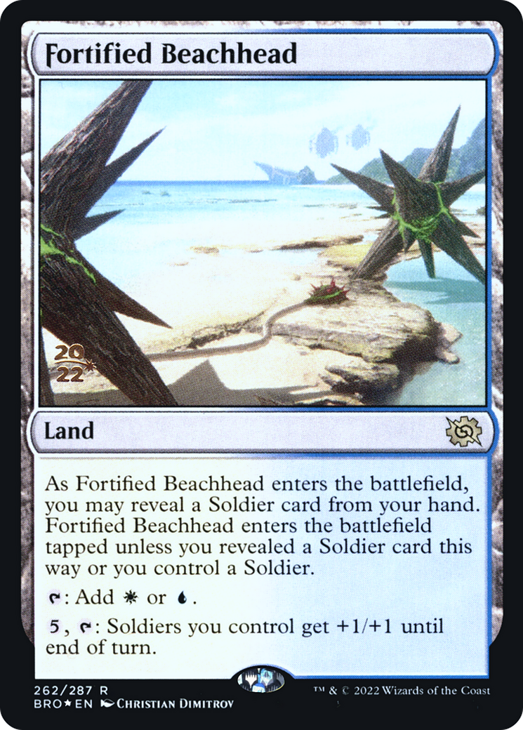 Fortified Beachhead [The Brothers' War Promos] Foil