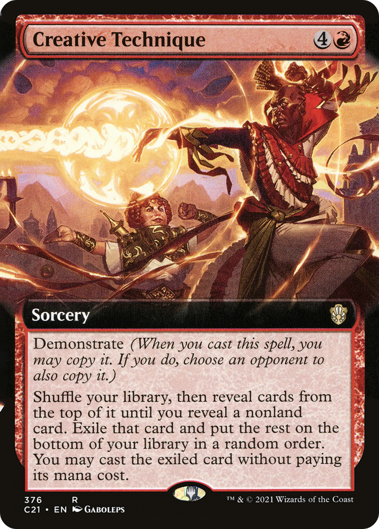 Creative Technique (Extended Art): (Extended Art) [Commander 2021]