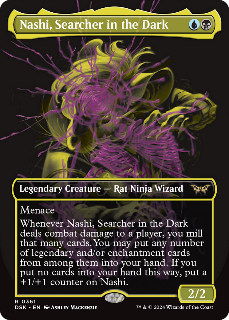 Nashi, Searcher in the Dark (Showcase) (Borderless) [Duskmourn: House of Horror]