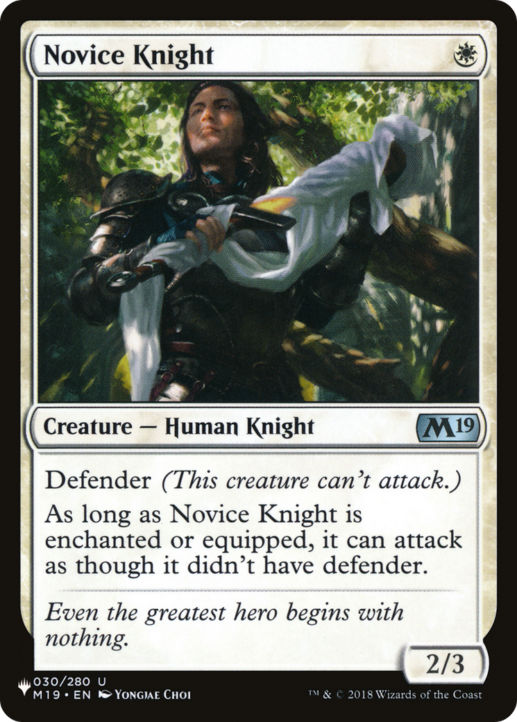 Novice Knight - [The List]