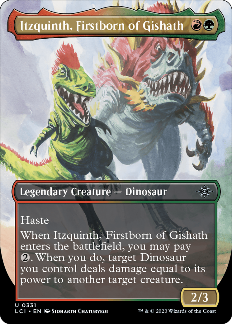 Itzquinth, Firstborn of Gishath (Borderless) [The Lost Caverns of Ixal