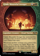 Gimli, Mournful Avenger (Showcase) (Surge Foil): (Showcase) (Borderless) [The Lord of the Rings: Tales of Middle-earth] Foil