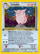 Clefable (1) (1) 001  - Unlimited Holofoil Jungle - Holo Rare