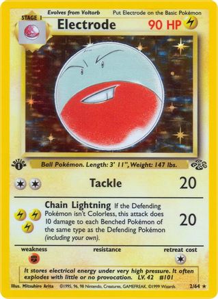 Electrode (2) (2) 002  - Unlimited Holofoil Jungle - Holo Rare