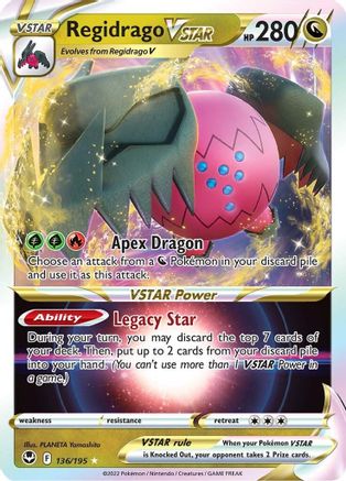 Regidrago VSTAR - 136/195 [SWSH12 Silver Tempest] - Holofoil