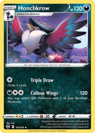 Honchkrow 107 [SWSH12 Silver Tempest]
