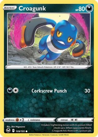 Croagunk 109 [SWSH12 Silver Tempest]
