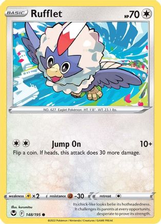 Rufflet 148 [SWSH12 Silver Tempest]