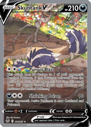 Skuntank V - 181/195 (Alternate Full Art) [SWSH12 Silver Tempest] - Holofoil