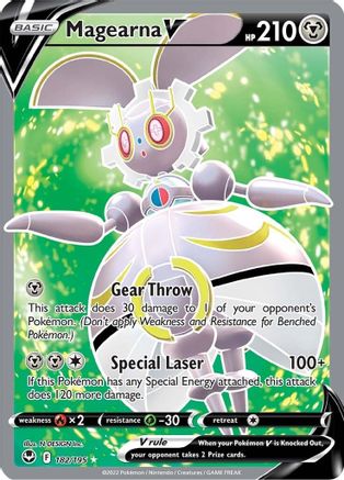 Magearna V - 182/195 (Full Art) [SWSH12 Silver Tempest] - Holofoil