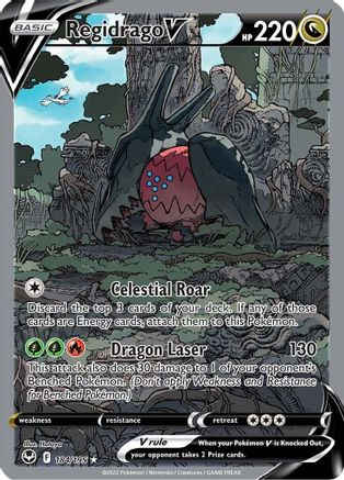 Regidrago V - 184/195 (Alternate Full Art) [SWSH12 Silver Tempest] - Holofoil