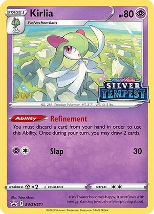 Kirlia - SWSH271 (Prerelease) [STAFF] [SWSH Sword & Shield Promo Cards] - Holofoil
