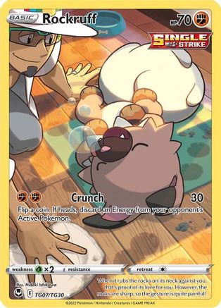 Rockruff TG07 [SWSH12 Silver Tempest Trainer Gallery]  - Holofoil