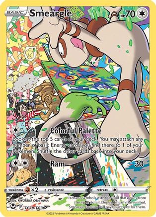Smeargle TG10 [SWSH12 Silver Tempest Trainer Gallery]  - Holofoil
