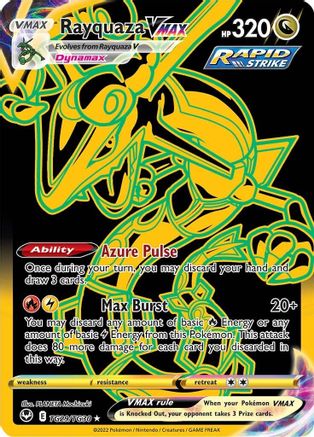 pokemon cards rayquaza - 106/145 - Rare Placeholder Image Provided Rayquaza VMAX (Secret) TG29 [SWSH12