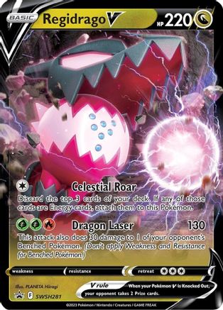 Regidrago V - SWSH281 [SWSH Sword & Shield Promo Cards] - Holofoil
