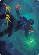 Mishra, Claimed by Gix Art Card (Gold-Stamped Signature) [The Brothers' War Art Series]