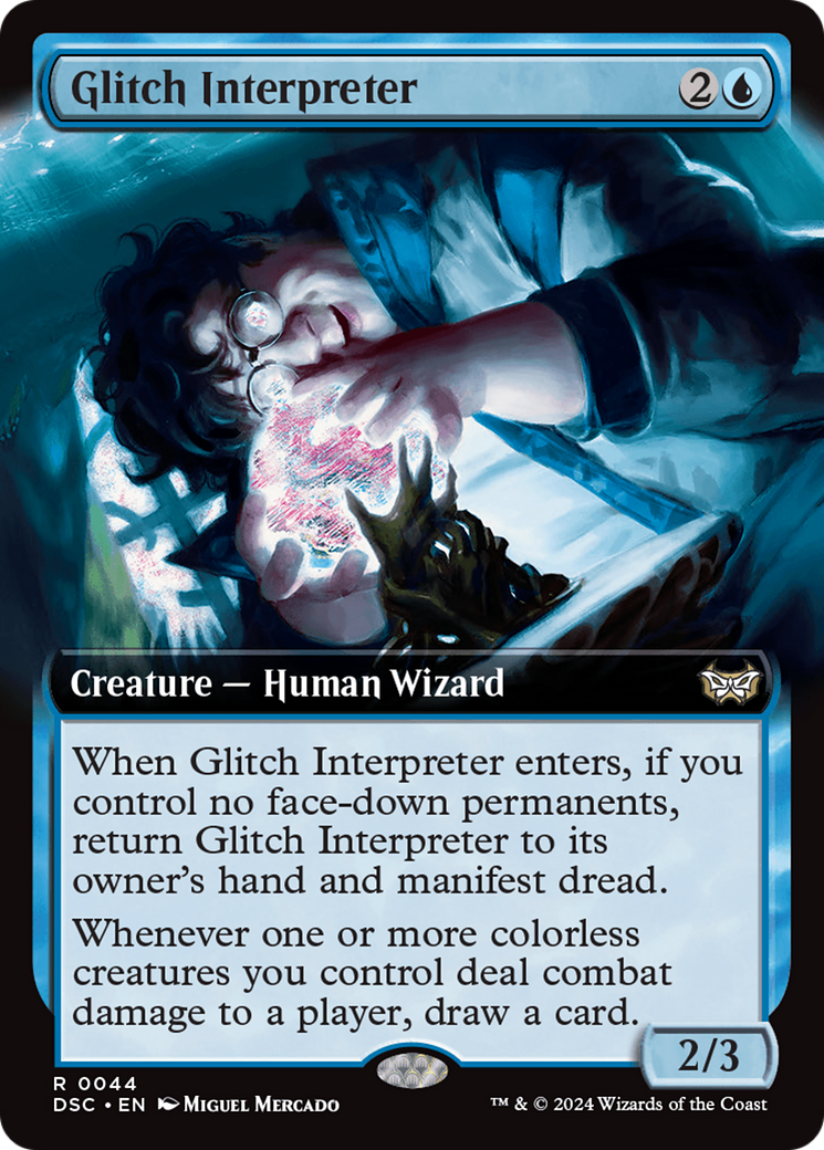 Glitch Interpreter (Extended Art): (Extended Art) [Duskmourn: House of Horror Commander]