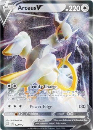 Arceus V (Metal Card) 122/172 [Miscellaneous Cards & Products]  - Holofoil